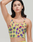 Flower multicolour cute small abstract floral tank tops