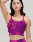 Flower watercolor psychedelic violet tank tops