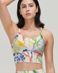 Flower abstract colorful paint endive tank tops
